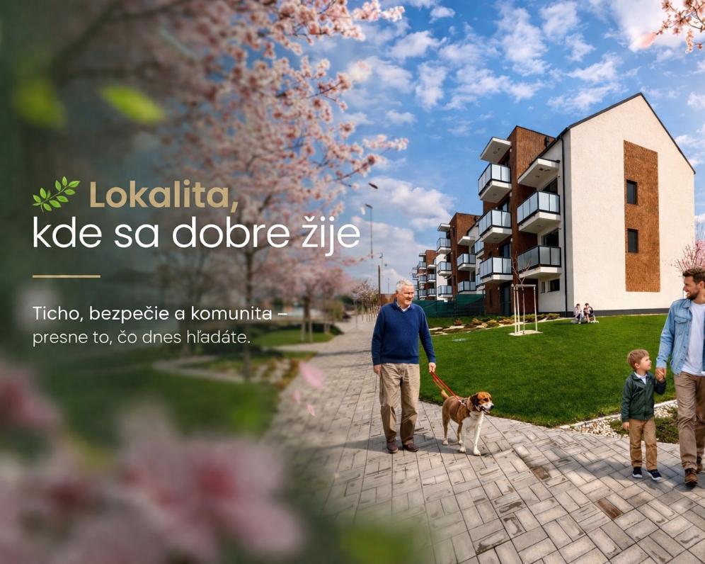 Bývanie pod Ráblom – Dvorníky pri Hlohovci | Byty a rodinné domy na predaj