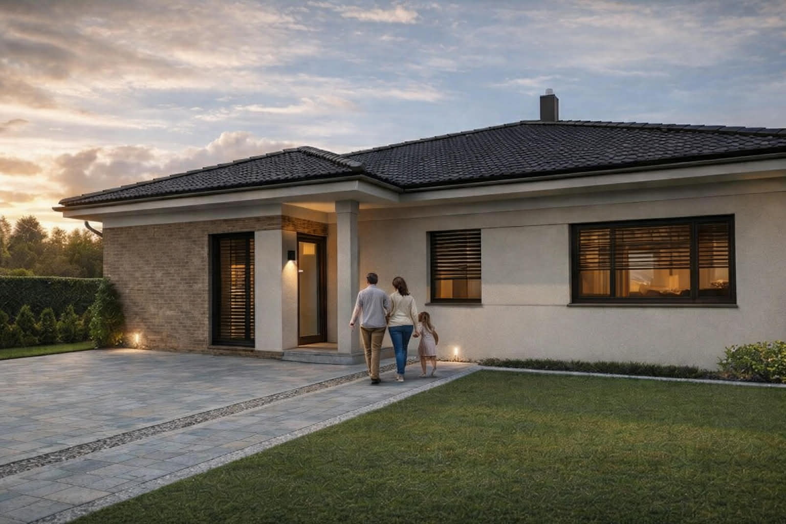 Plánovaná výstavba 4-izbového rodinného domu – Biely Kostol